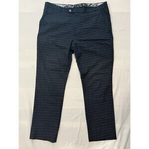 Paisley & Gray Slim Fit Dress Pants Mens 36x32 Blue Check Gingham Flat Front